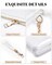 Clear Bag Stadium Approved, Clear Crossbody Purse for Concert, Festival (White)